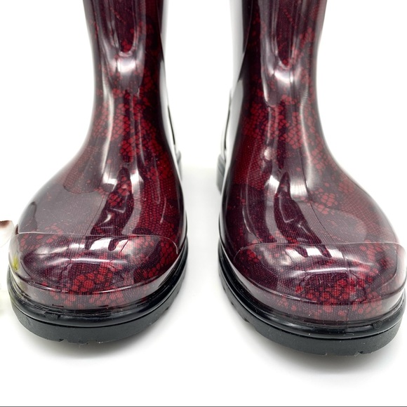 NWOT Valentino Garavani Lace Print Rubber Rain Boots RARE , 37 - Picture 8 of 14